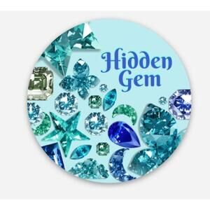 Sticker with quote-Hidden Gem